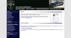 Desktop Screenshot of kielpolice.com
